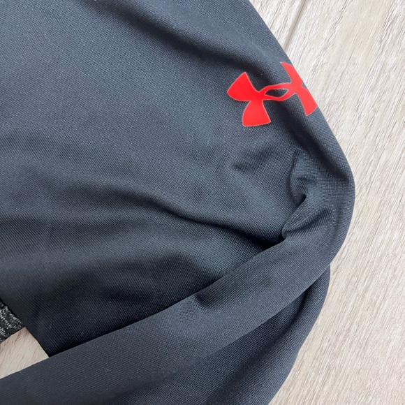 Under Armour Men’s Small 1/4 Zip Long Sleeve Pullover Black Gray - Picture 5 of 7